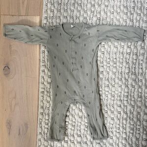 Quincy Mae Light Olive Green Onesie